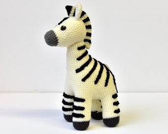 Zebra Crochet Pattern, Zebra Amigurumi, Safari Animal Crochet Pattern, African Animal Amigurumi Pattern, African Animal Crochet Pattern