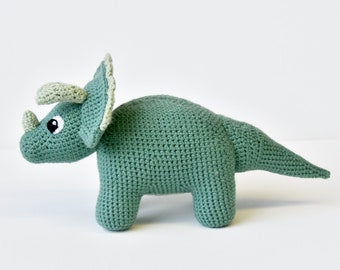 Dinosaur Crochet Pattern, Triceratops Crochet Pattern, Dinosaur Amigurumi Pattern, Animal Crochet Pattern, Triceratops Amigurumi Pattern