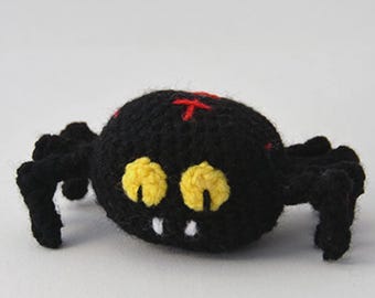 Patrón de araña a crochet, Patrón de araña amigurumi, Patrón de Halloween a crochet, Patrón de Halloween amigurumi, Patrón de animal a crochet, Araña