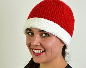 Haakpatroon kerstmuts, kerstmuts (digitale download)