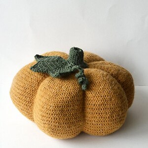 Patrón de calabaza a crochet, Patrón de calabaza a crochet, Patrón de calabaza de Halloween a crochet, Patrón de temporada, Patrón de calabaza de otoño a crochet imagen 1
