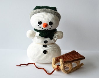 Cute Snowman Crochet Pattern, Snowman Amigurumi Pattern, Winter Snowman Crochet Pattern, Christmas Snowman, Christmas Crochet Pattern