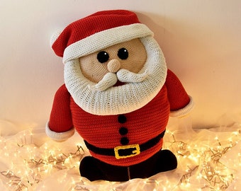 Large Santa Claus Crochet Pattern, Christmas Decorations Crochet Pattern, Christmas Crochet Pattern, Santa Crochet Pattern, Santa Claus