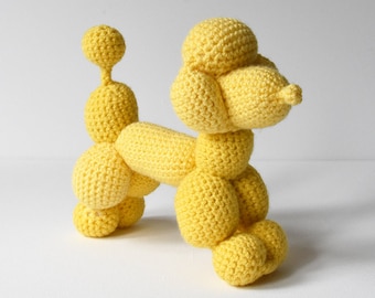 Balloon Poodle Crochet Pattern, Balloon Dog Amigurumi, Crochet Balloon Dog Pattern, Balloon Animal Crochet Pattern, Balloon Animal Amigurumi