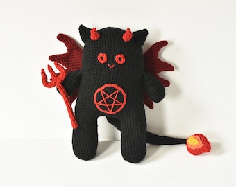 Devil Amigurumi Crochet Pattern, Demonic Kitty (PDF Pattern)
