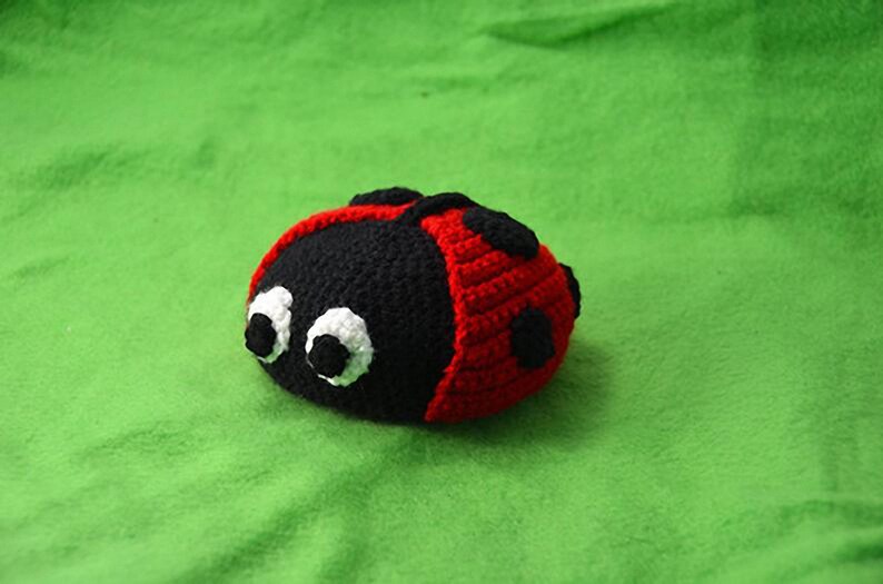 Marienkäfer Häkelanleitung, Amigurumi Marienkäfer Anleitung, Marienkäfer Amigurumi Anleitung, Insekten Häkelanleitung, Amigurumi Insekt Anleitung Bild 6