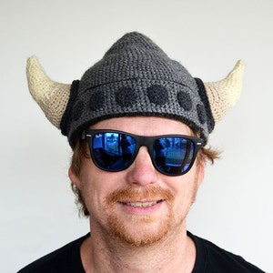 Viking Helmet Crochet Pattern, Viking Hat Crochet Pattern, Vikings Crochet Pattern, Crochet Viking Helmet Pattern Crochet Viking Hat Pattern