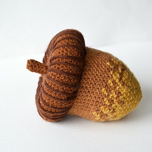 Acorn Crochet Pattern, Crochet Acorn Nut Pattern, Harvest Crochet Pattern, Autumn Crochet Pattern, Oak Nut Crochet Pattern, Crochet Oak Nut image 3