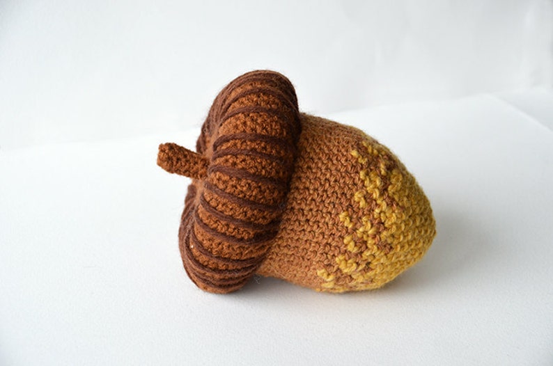 Acorn Crochet Pattern, Crochet Acorn Nut Pattern, Harvest Crochet Pattern, Autumn Crochet Pattern, Oak Nut Crochet Pattern, Crochet Oak Nut image 3