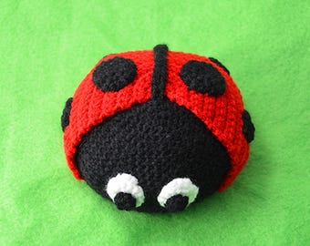 Wzór na szydełko biedronki, wzór na amigurumi biedronki, wzór na amigurumi biedronki, wzór na szydełko owada, wzór na amigurumi owada