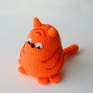 Little Fat Cat Crochet Pattern, Cat Amigurumi Pattern, Amigurumi Cat Pattern, Fat Cat Amigurumi Pattern, Crochet Cat Pattern, Tabby Cat