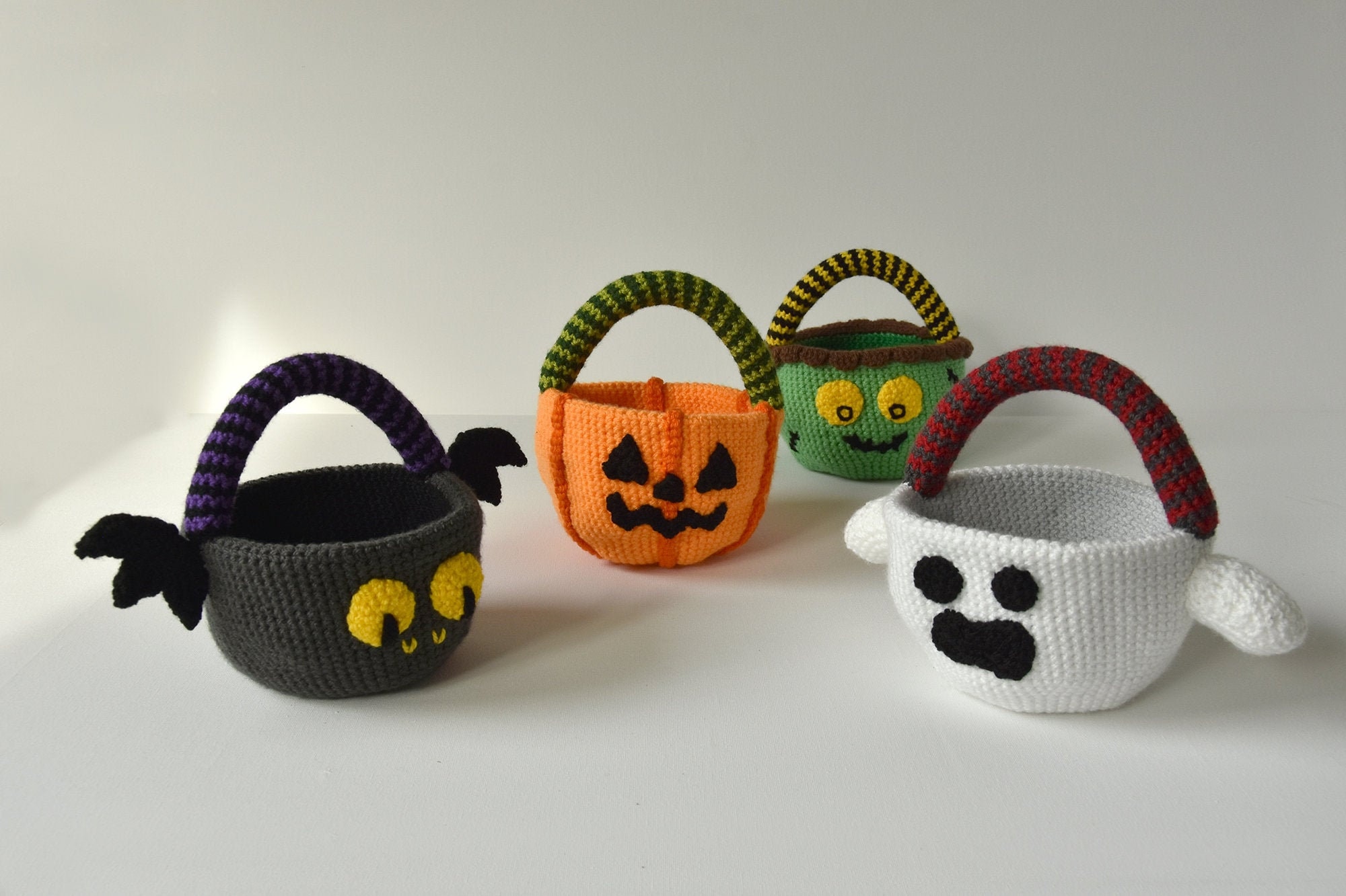 Trick or Treat Basket Crochet Pattern, Ghost Crochet Pattern