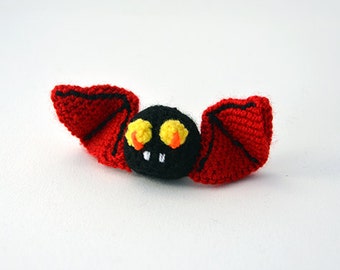 Vlad the Bat Crochet Pattern, Vampire Bat Crochet Pattern, Halloween Crochet Pattern, Amigurumi Bat Pattern, Halloween Amigurumi Crochet