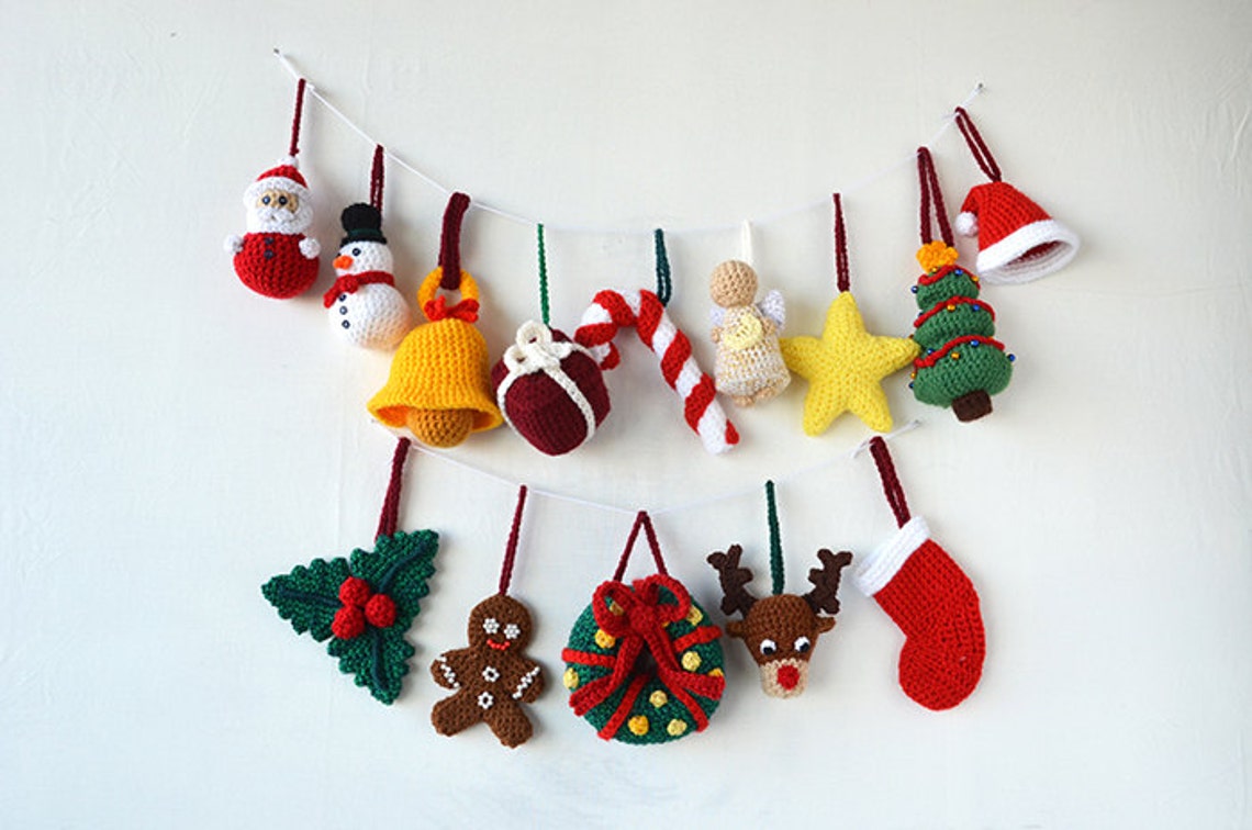 Christmas Ornaments Crochet Pattern  14 Christmas Tree image 0