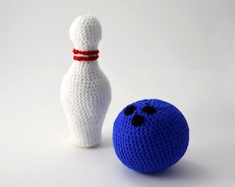 Bowling Häkelanleitung, Bowling Kugel Häkelanleitung, Bowling Pin Häkelanleitung, Bowling Amigurumi, Bowling Pin Amigurumi Pattern