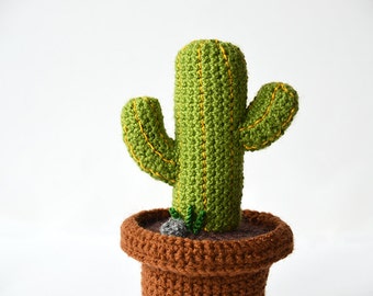 Desert Cactus Crochet Pattern, Mexican Cactus Crochet Pattern, Plant in Pot Crochet Pattern, Plant Crochet Pattern, DIY Crochet Cactus