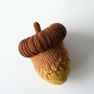 Acorn Crochet Pattern, Crochet Acorn Nut Pattern, Harvest Crochet Pattern, Autumn Crochet Pattern, Oak Nut Crochet Pattern, Crochet Oak Nut image 2
