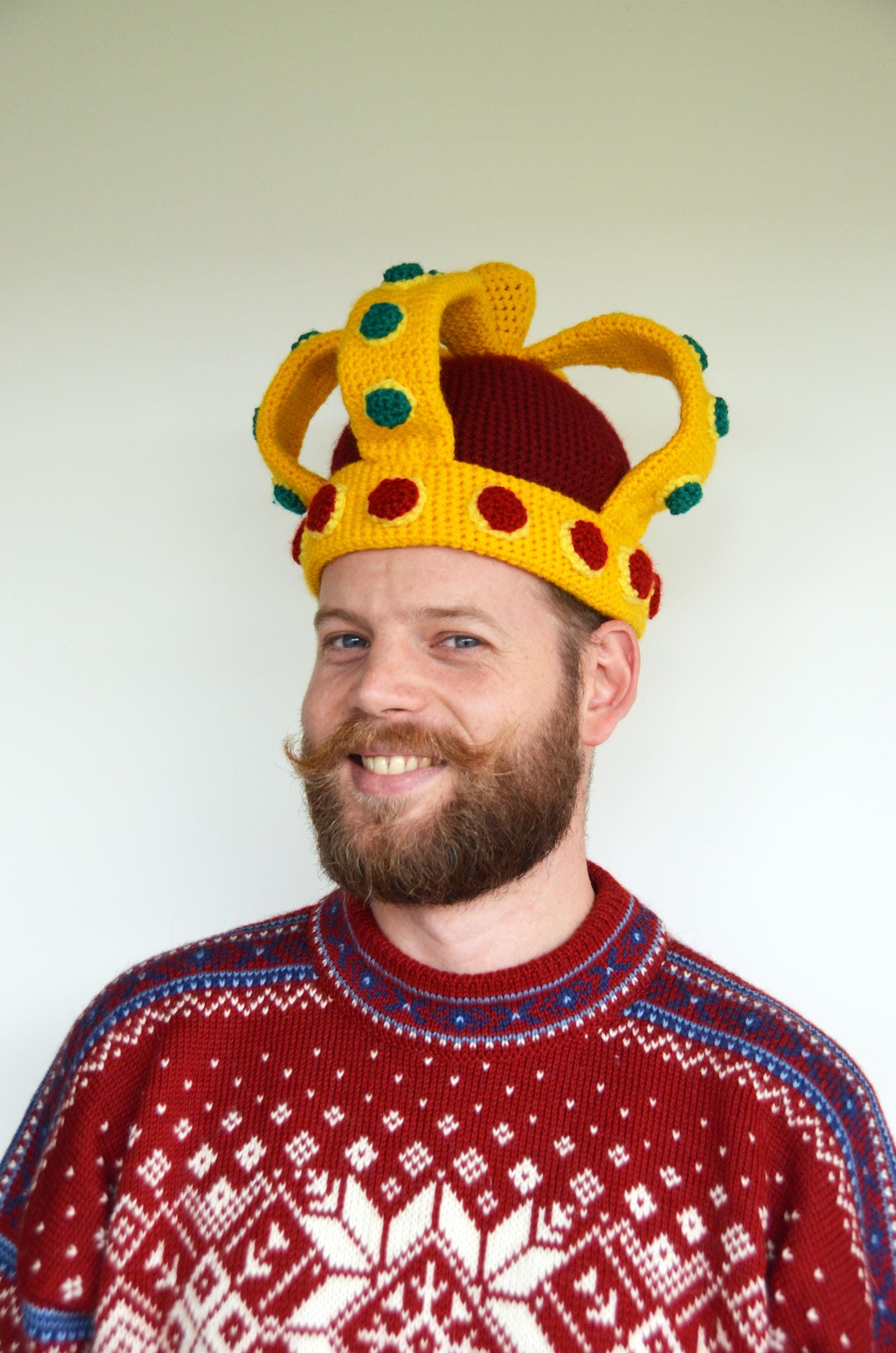 Royal Crown Crochet Pattern, Imperial Crown Hat Pattern, DIY Hat PDF ...