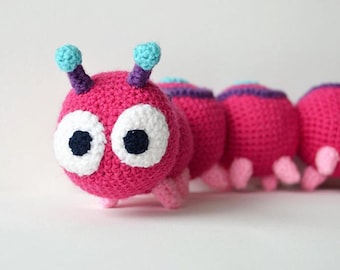 Caterpillar Crochet Pattern, Amigurumi Insect (PDF Pattern)