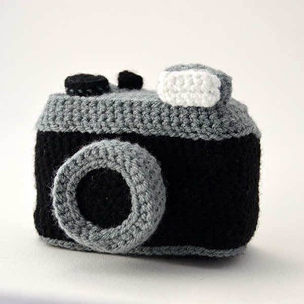 Photo Camera Crochet Pattern, Camera Amigurumi Pattern, Crochet Camera Pattern, Amigurumi Camera Pattern, Vintage Camera Crochet Pattern