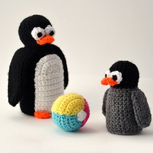 Penguins Crochet Pattern Set, Penguin Crochet Pattern, Penguin Amigurumi Pattern, Amigurumi Penguin Pattern, Animal Amigurumi Pattern, Zoo image 3