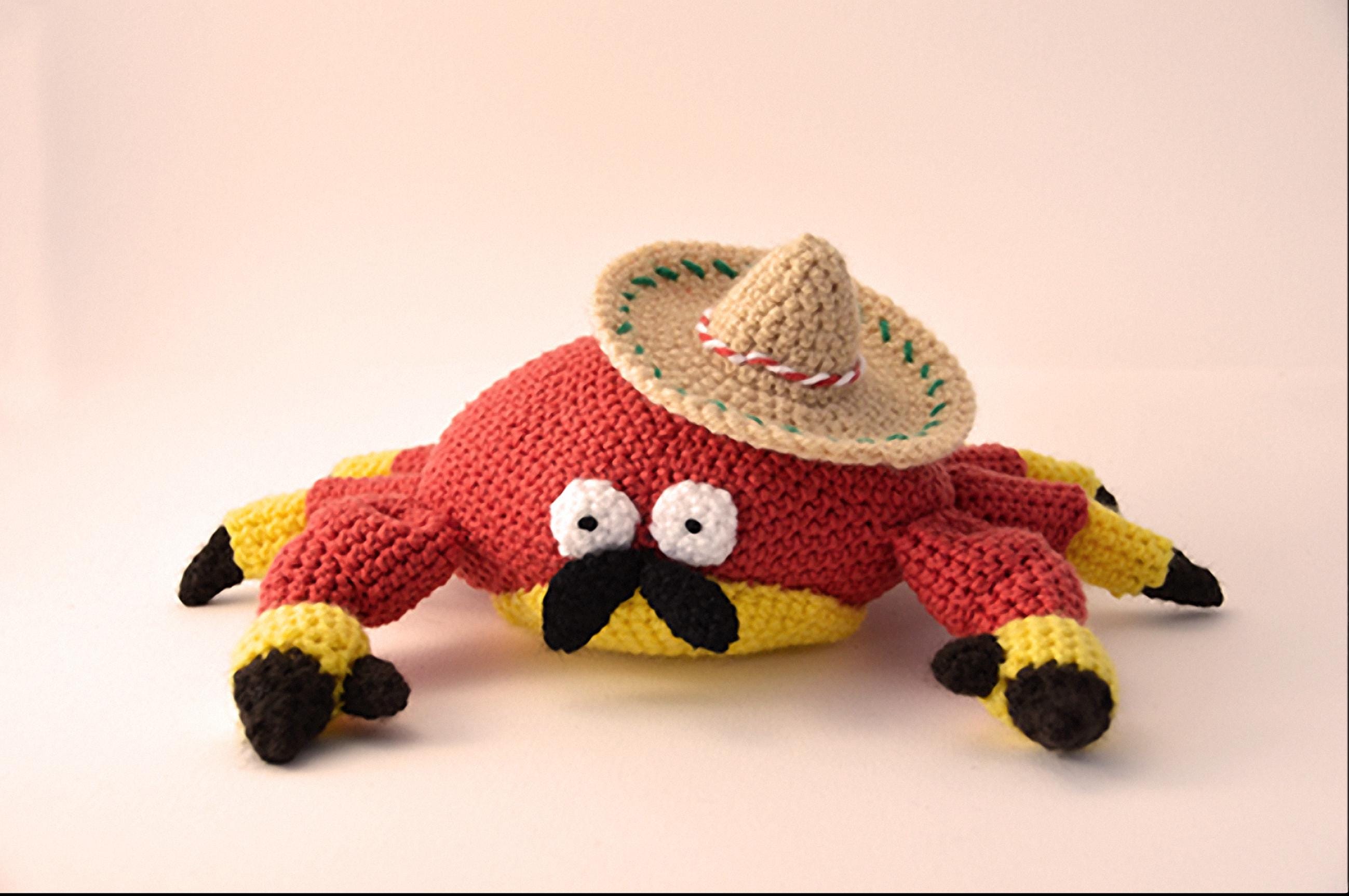 Crab Amigurumi with Sombrero Pattern