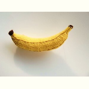 Banana Crochet Pattern, Amigurumi Banana, Fruit Crochet Pattern, Amigurumi Fruit, Fruit Amigurumi