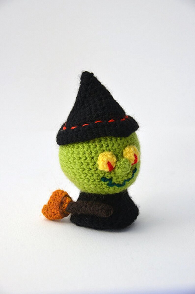 Witch Crochet Pattern, Amigurumi Witch Pattern, Witch Amigurumi Crochet Pattern, Halloween Crochet Pattern, Halloween Amigurumi Pattern image 2