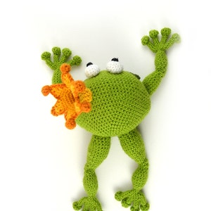 Handsome Frog Prince Crochet Pattern, Frog Crochet Pattern, Amigurumi Frog Pattern, Crochet Frog Amigurumi, Prince Crochet Pattern image 4