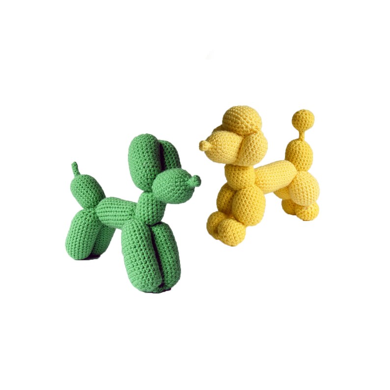 Balloon Dog Crochet Pattern, Balloon Dog Amigurumi, Crochet Balloon Dog Pattern, Balloon Animal Crochet Pattern, Balloon Animal Amigurumi 画像 1