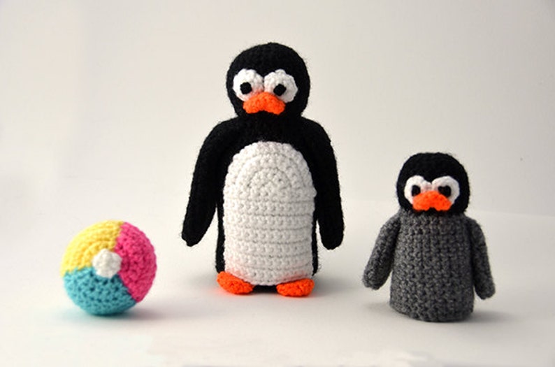 Penguins Crochet Pattern Set, Penguin Crochet Pattern, Penguin Amigurumi Pattern, Amigurumi Penguin Pattern, Animal Amigurumi Pattern, Zoo image 2