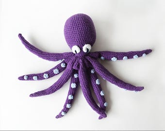 Crochet Octopus Amigurumi Pattern, Squid, Kraken (Digital Download)