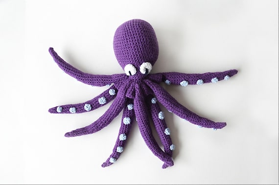 Crochet Octopus Amigurumi Pattern, Squid, Kraken (Digital Download)