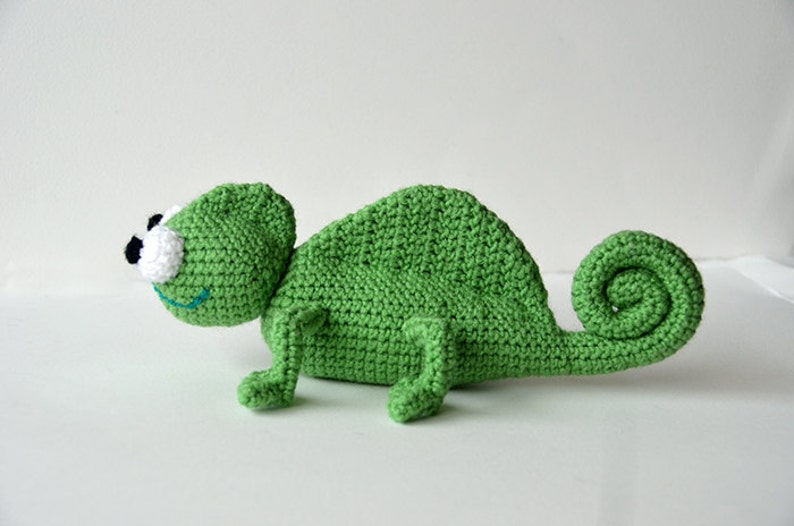 Chameleon Crochet Pattern, Amigurumi Chameleon Pattern, Chameleon Amigurumi Pattern, Amigurumi Crochet Pattern, Animal Crochet Pattern, Zoo image 1