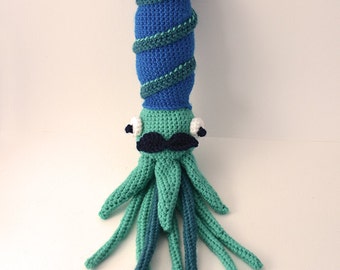 Billy the Squid Crochet Pattern, Squid Amigurumi Pattern, Amigurumi Squid Crochet Pattern, Kraken Crochet Pattern, Octopus Amigurumi