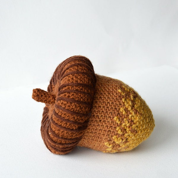 Acorn Crochet Pattern, Crochet Acorn Nut Pattern, Harvest Crochet Pattern, Autumn Crochet Pattern, Oak Nut Crochet Pattern, Crochet Oak Nut