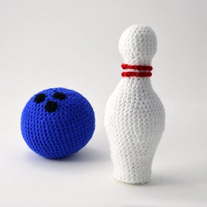 Bowling Crochet Pattern, Bowling Ball Crochet Pattern, Bowling Pin Crochet Pattern, Bowling Ball Amigurumi, Bowling Pin Amigurumi Pattern
