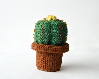 Small Cactus Crochet Pattern, Cacti Crochet Pattern, Ball Cactus Crochet Pattern, Flower in Pot Crochet Pattern, Plant Crochet Pattern