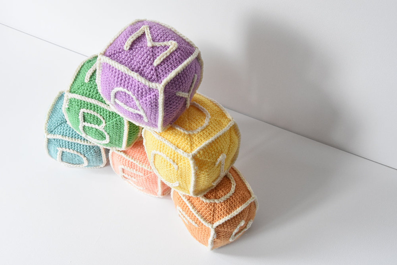 Baby Blocks Crochet Pattern Play Blocks Crochet Pattern | Etsy