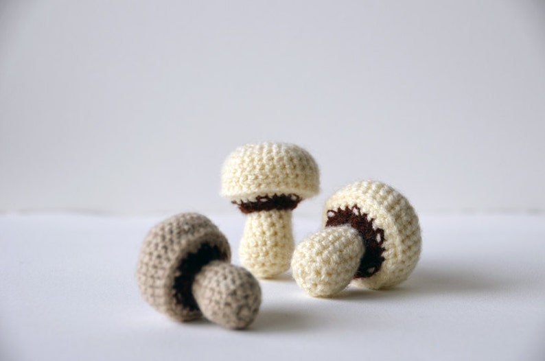 Mushroom Crochet Pattern, Amigurumi Mushroom Pattern, Food Crochet Pattern, Food Amigurumi, Mushroom Amigurumi Crochet Pattern, Toy Food image 3