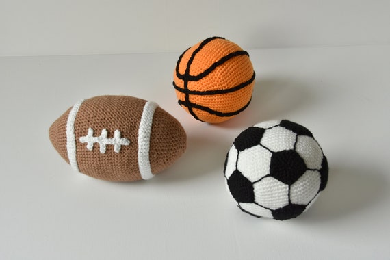 Ball Sports Set Crochet Pattern Football Amigurumi American