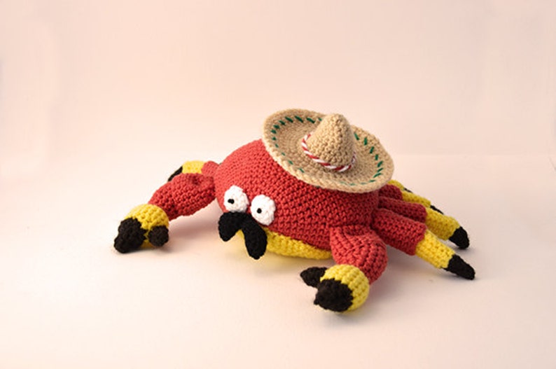 Mexican Crab Crochet Pattern, Crab Amigurumi Pattern, Crochet Crab Pattern, Amigurumi Crab Crochet Pattern, Mexican Crochet Pattern image 3