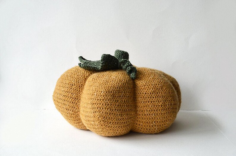 Patrón de calabaza a crochet, Patrón de calabaza a crochet, Patrón de calabaza de Halloween a crochet, Patrón de temporada, Patrón de calabaza de otoño a crochet imagen 3