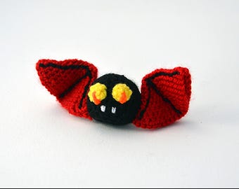 Bat Crochet Pattern, Vampire Bat Crochet Pattern, Halloween Crochet Pattern, Amigurumi Bat Pattern, Halloween Amigurumi Crochet, Crochet Bat