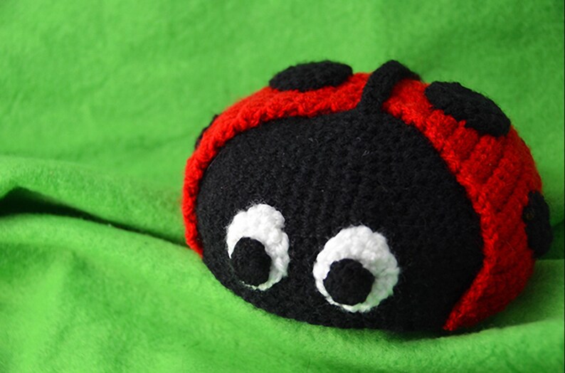 Marienkäfer Häkelanleitung, Amigurumi Marienkäfer Anleitung, Marienkäfer Amigurumi Anleitung, Insekten Häkelanleitung, Amigurumi Insekt Anleitung Bild 7