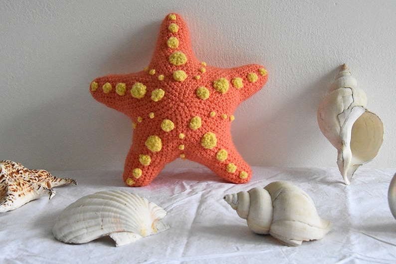 Starfish Crochet Pattern, Starfish Amigurumi Pattern, Sea Star Crochet Pattern, Sea Star Amigurumi Pattern, Tropical Fish Amigurumi Pattern image 2