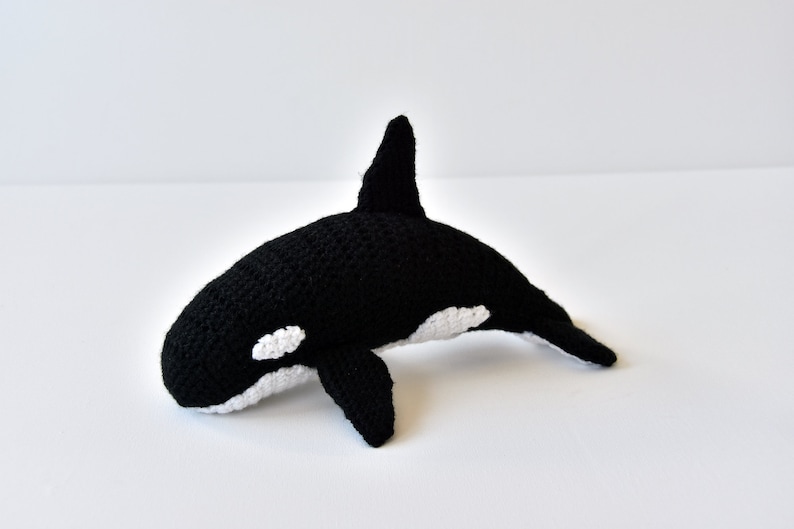 Killer Whale Crochet Pattern, Orca Crochet Pattern, Orca Whale Crochet Pattern, Killer Whale Amigurumi Pattern, Orca Amigurumi , Dolphin image 3