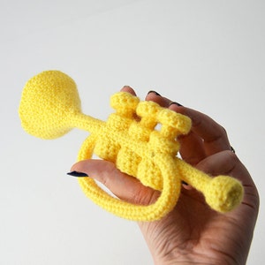 Trumpet Crochet Pattern, Amigurumi Trumpet Crochet Pattern, Trumpet Amigurumi Pattern, Music Crochet Pattern, Instrument Crochet Pattern image 5