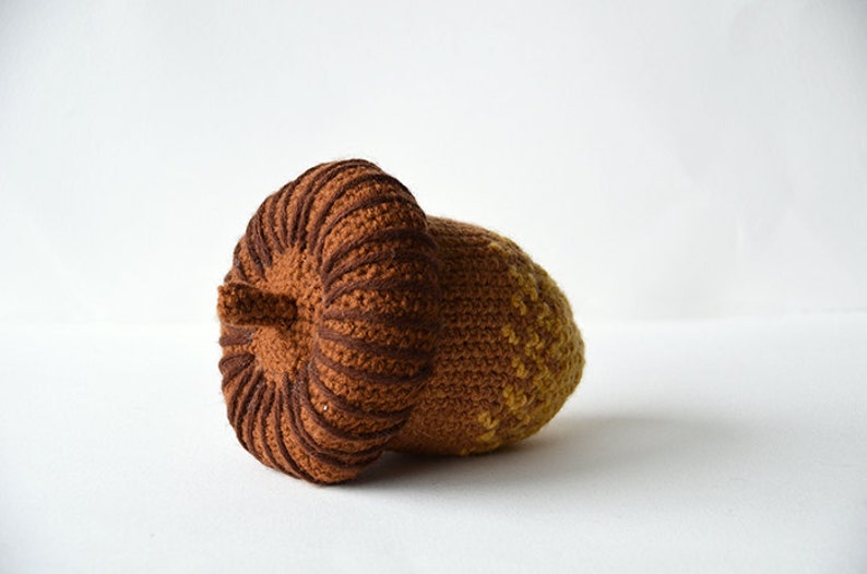 Acorn Crochet Pattern, Crochet Acorn Nut Pattern, Harvest Crochet Pattern, Autumn Crochet Pattern, Oak Nut Crochet Pattern, Crochet Oak Nut image 5