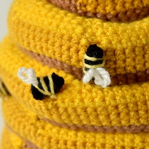 Beehive Crochet Pattern, Beehive Amigurumi, Bee Crochet Pattern, Bee Amigurumi Pattern, Bees Crochet Pattern, Nature Amigurumi, Bee Hive image 4